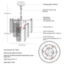 GobekUsa Crystal Bedroom Pendant Lamp: Designer Luxury Glass Lighting for Living Room