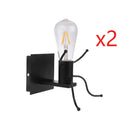 GobekUsa Little Man LED Wall Light: Modern, Simple, Creative Design for Children's Bedroom