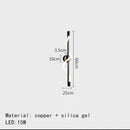 GobekUsa Dimming Wall Lights in Gold, Black, or Copper for Living Room and Bedroom