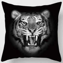 GobekUsa Animals World Tiger Lion Pillow Case for Cute Home Decor in Sofa Living Room