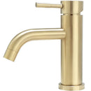 GobekUsa Brushed Gold Basin Faucet: Solid Brass Bathroom Mixer Tap for Hot & Cold Water