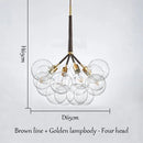 GobekUsa Bubble Chandelier: High Quality LED Lighting for Bedroom and Lounge