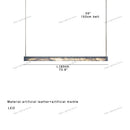 GobekUsa 2025 Marble Design Pendant Light - Dimmable LED Office Bar Decor