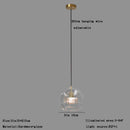 GobekUsa Clear Glass Ball Pendant Light Chandelier for Living Room Dining Room Home Decor