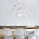 GobekUsa Iron Swan Pendant Chandelier for Restaurant Living Room Bedroom with LED G4 Candle
