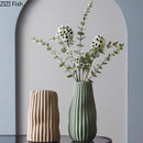 GobekUsa Irregular Ceramic Vase for Modern Floral Arrangement & Room Decor