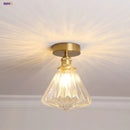 GobekUsa Diamond Glass LED Ceiling Lights - Modern Nordic Luxury Canopy Fixture