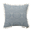 GobekUsa Blue Geometric Tufted Long Waist Pillowcase Set, 30x100cm