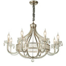 GobekUsa Crystal Chandelier: Elegant France Chrome Pendent Lamp for Living Room, Dining Room, Bedroom