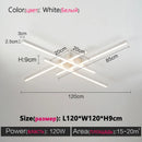 GobekUsa Black Chandelier LED Ceiling Lamp: Nordic Minimalist Square Living Room & Bedroom Lights