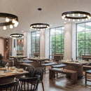 GobekUsa Industrial Duplex Staircase Pendant Light for Living Room, Hotel Lobby, or Commercial Store