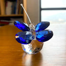 GobekUsa Crystal Butterfly Figurine Glass Paperweight Sculpture Christmas Decor Gift