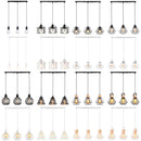 GobekUsa Industrial Wood Pendant Chandelier for Dinning Living Room Kitchen LED Fixture
