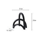 GobekUsa Abstract Resin Geometry Arch Decor Figurine Craft for Home Decor