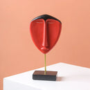 GobekUsa African Abstract Face Monkey Sculpture for Modern Home Decor