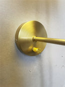 GobekUsa Gold Cloth Lampshade Wall Sconce for Bedroom Living Room Lighting