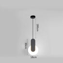 GobekUsa Black Ring Pendant Lamp Dimmable LED Ceiling Hanging Light