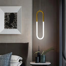 GobekUsa Gold Black LED Pendant Light: Single/Double Head, Long Line Hanging Lamp