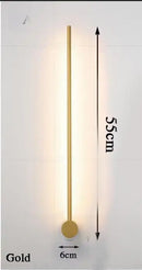 GobekUsa Black Gold Aluminum LED Wall Sconce, Modern Home Decor for Living Room, Bedroom