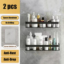 GobekUsa Aluminum Corner Shelf Organizer for Bathroom and Kitchen Storage