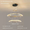 GobekUsa LED Ring Ceiling Chandelier: Luxury Villa Pendant Light for Living & Dining Rooms