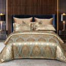 GobekUsa Jacquard Satin Summer Bedding Set - Elegant & Skin Friendly Duvet Cover - Single/Double Size
