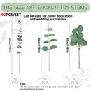 GobekUsa 30pcs Artificial Flower Plants Green Stem Combo for DIY Bouquet & Event Decor