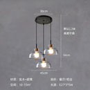 GobekUsa Clear Glass Pendant Lamp with LED Lights for Home Decor