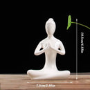 GobekUsa Abstract Yoga Figure Porcelain Statue Home Decor Sculpture