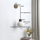 GobekUsa Ceramic LED Wall Lamp Modern Wood Decor Stair Light Fixtures