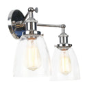 GobekUsa 2 Head LED Wall Lamps Iron Glass Bedroom Stair Light Fixtures