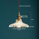 GobekUsa Clear Glass LED Pendant Light | Nordic Hanging Chandelier for Kitchen, Living Room