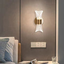 GobekUsa Crystal Wall Lamp for Bedroom Living Room Aisle Lighting
