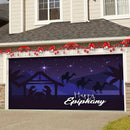 GobekUsa Christmas Backdrop Cloth for Festive Garage Door Decor & Party Venue Scene