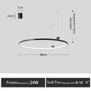 GobekUsa Circular All-Copper Italian Style LED Pendant Lamp for Living Room and Bedroom