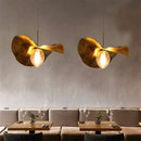 GobekUsa Lotus Leaf Brass Pendant Lamp for Minimalist Living Room and Dining Room