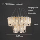 GobekUsa Dimmable LED Copper Ceiling Chandelier for Luxurious Living Room Lighting