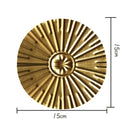 GobekUsa Geometric Golden Metal Wall Hanging Round Ornaments - Room Decoration Accessories