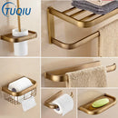 GobekUsa Antique Bronze Bathroom Accessory Set: Shelf, Towel Rack, Holder, Brush, Hanger, Hook