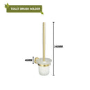 GobekUsa Brushed Gold Bathroom Accessories Set: Wall Mount Shelf, Toilet Paper Holder, Towel Bar, Robe Hook