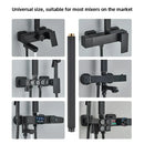 GobekUsa Black Bathroom Shower Faucet Extension Tube - Round & Square 30/40cm General Interface