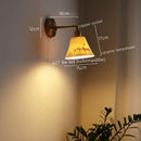 GobekUsa Ceramic LED Wall Sconce Pull Chain Switch for Dining Bedroom Bathroom Mirror