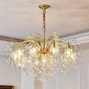 GobekUsa Gold Crystal Ceiling Chandelier for Bedroom Dining Living Room