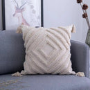 GobekUsa Geometric Tufted Tassel Cushion Cover 30x50cm