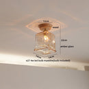 GobekUsa Glass Wood LED Ceiling Lamp for Home Lighting and Decoration