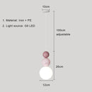 GobekUsa Cream Nordic LED Pendant Light: Modern Hanging Lamp for Stylish Indoor Room Decor