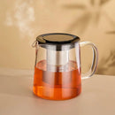 GobekUsa Glass Flower Teapot - High Borosilicate Glass Tea/Coffee Set