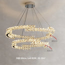 GobekUsa Crystal LED Pendant Lights Chrome Steel Modern Luxury Fixtures