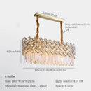 GobekUsa Crystal Chandelier Pendant Lights, Modern Luxury Ceiling Lamp for Home Decoration