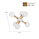 GobekUsa Crystal Ball Molecule Geometric Metal Ornament Home Decor